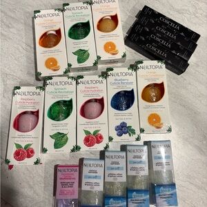 Topia Nail Care Collection - Orange, Raspberry, Spinach, Blueberry